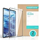 AINOPE 2 Pack for iPad Pro 11 Screen Protector, Install Frame FACE ID Recognition iPad Pro 11 Tempered Glass Anti-Fingerprint Scratch Resistance iPad Pro Screen Protector 11 inch 2018
