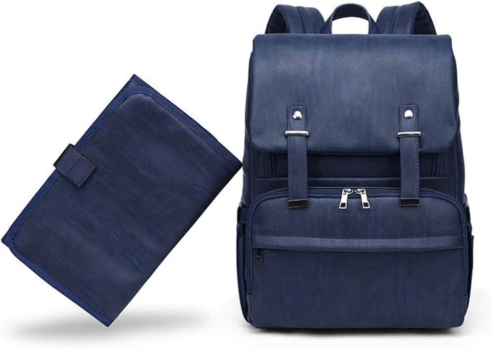 Ruda Multi-functional Mummy Leather Backpack Large Capacity Maternity Travel Bag With Changing Bag Stroller Straps For Women