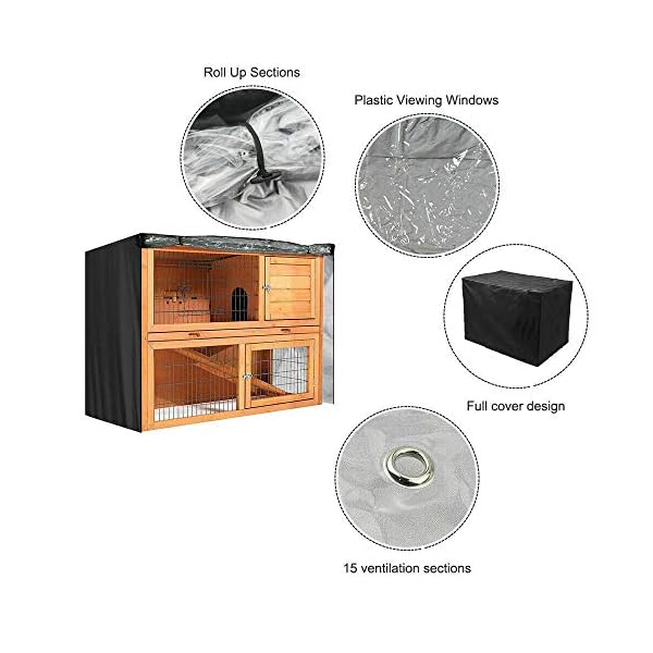 BUNNY BUSINESS Universal Double Hutch Cover, 48-Inch