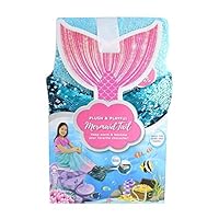 Jay Franco & Sons Plush & Playful 55-Inch Tail Blanket (Ocean Blue Mermaid, 55")