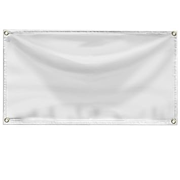 Wall26 Blank White 24 X 36 2 3 Foot 13 Oz Vinyl Banner With
