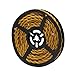 striveday™ 5Meter/16.4FT Twisted Cloth Fabric Electrical Cord for Vintage and Antique Lamps DIY, Rayon Covered Wire for Industrial Vintage LED Bulb(Gold)