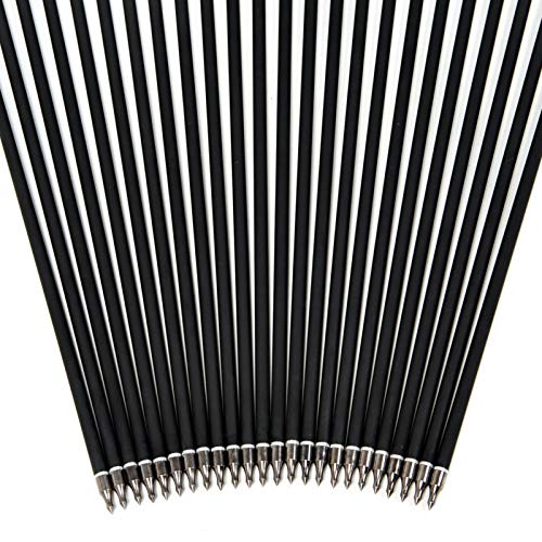 M.A.K MAK 6/12/24pcs 30" Carbon Arrow Shaft Plastics Fletching Changable Head Fit Compound Bow