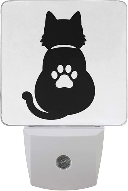 Amazon ナイトライト 猫 足跡 かわいい Ledライト 常夜灯 足元ライト 省エネ コンセント 室内照明 玄関 階段 廊下 寝室用 センサー 子供 お年寄り 授乳ライト 壁掛け照明 Mxyjf ベッドサイドランプ 通販