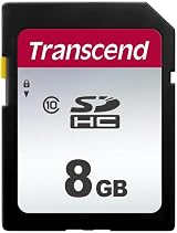 Transcend 8GB SDHC Class 10 Memory Card TS8GSDC300S Up to 20/10 MB/s