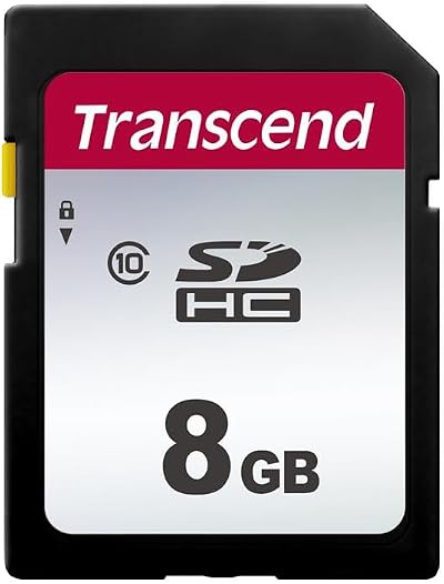 Transcend 8GB SDHC Class 10 Memory Card TS8GSDC300S Up to 20/10 MB/s