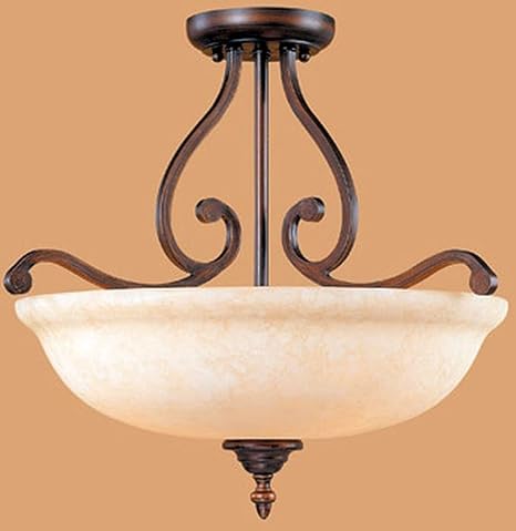 Courtney Lakes 3 Light Semi Flush Mount Decorative Ceiling Medallions Amazon Com
