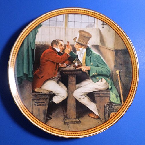 Edwin M Knowles China Company ** (1987) Edwin M Knowles China Company Rockwell's Colonials-The Rarest Rockwells:"Clinching the Deal" #6 ** 84-R70-8.6