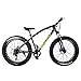 SAIGULA Fat Tire Bicycle Fat Mountain Bike 26 Inch 4.0″ Tire BTM 7 Speed with Shimano for Adult (FB1 Black)thumb 1