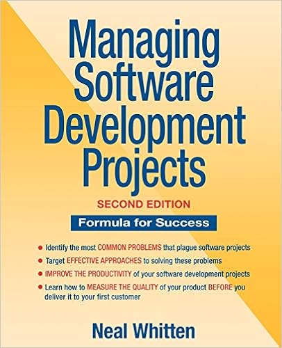 Managing Software Development Projects Formula For Success