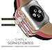 iCASEIT Apple Watch Case Screen Protector 38mm (Pack of 3) - Bumper Case with Screen Protector for Full Protection for Apple Watch 38 mm - Gold Rose Gold & Walnut