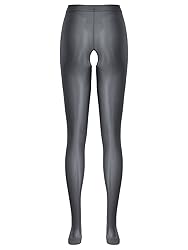 TiaoBug Womens Glossy Oil Yoga Pants Tights