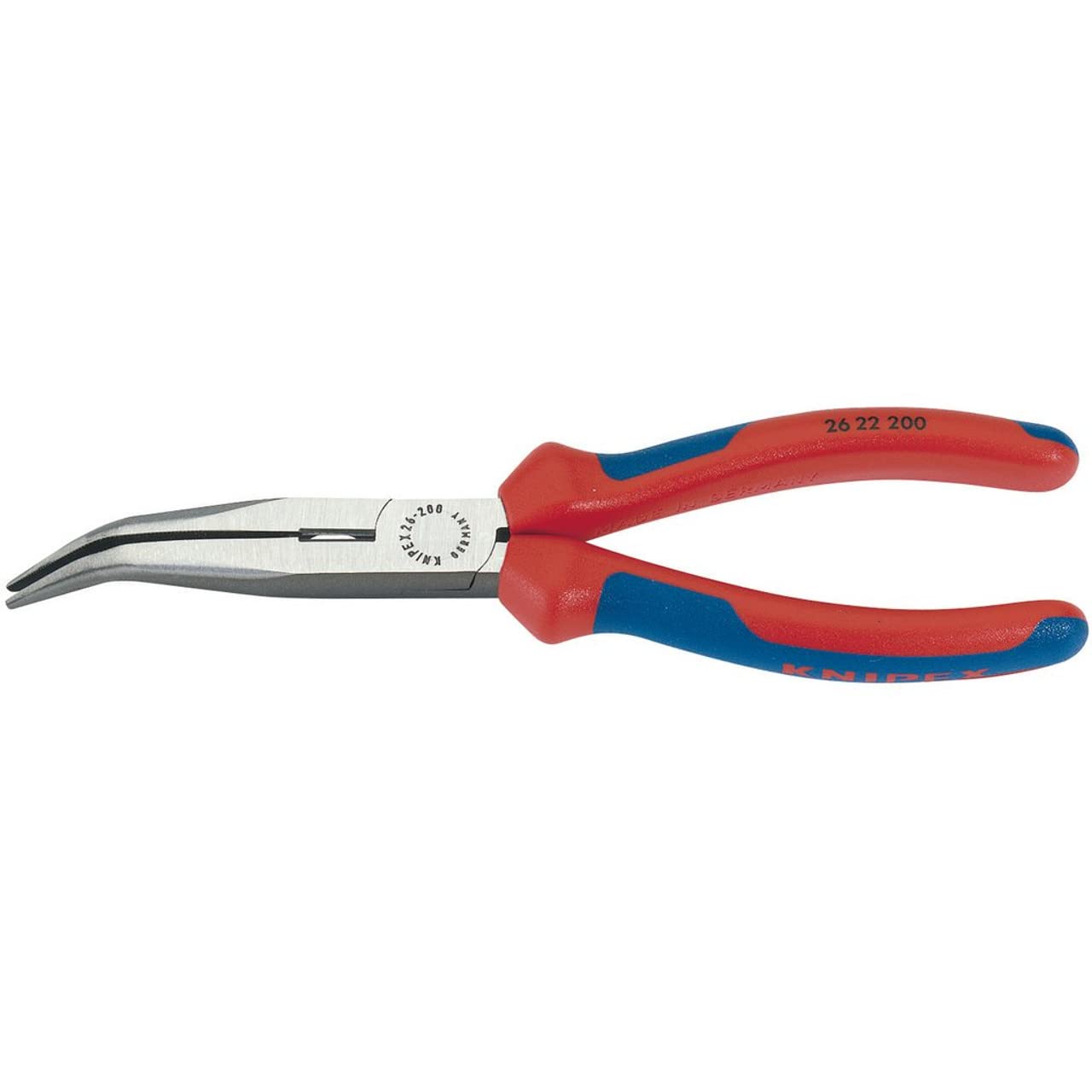 Knipex 77004 200mm Angled Long Nose Pliers with Heavy Duty Handles
