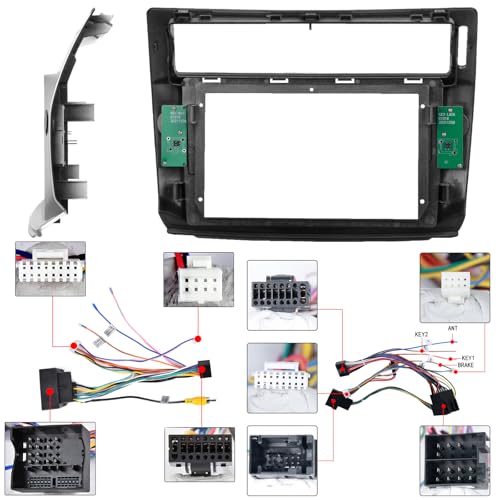 【8 Core 6+128G】 Hodozzy Carplay Car Radio for Citroen C4 2004-2009, 9 Inch Touch Screen Android Car Radio with Android Auto/WiFi/GPS/RDS/FM/Bluetooth/USB/DSP