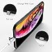 NASKY iPhone Xs max Case, Light Will Flash in with The Music,Ultra Thin Tempered Glass Smart iPhone Cover Case (Wolf)