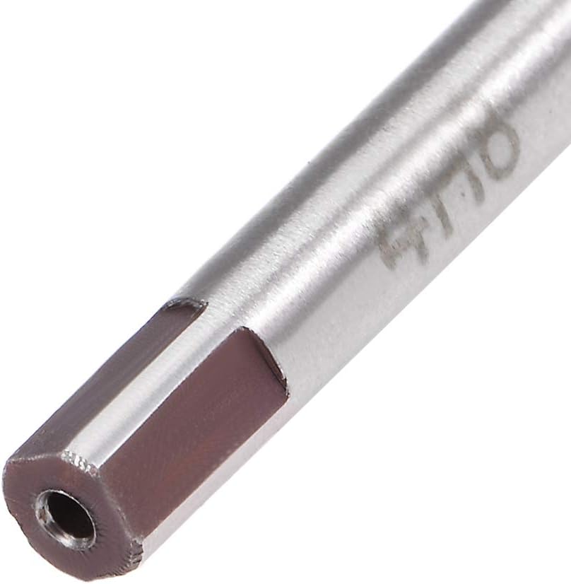 sourcing map Hand Reamer 4mm Alloy Tool Steel H8 6 Straight Flutes Hand Milling Cutter Tool Metric Reaming Drill Bit for Metal - Image 5