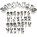 UBLISS Fruit Cookie Cutter Set,35 Piece Biscuit Cutters,26 Alphabet and 9 Numerals Shapes Included