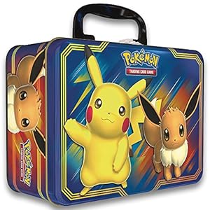 Image of Pokemon TCG: Fall 2018 Collector's Chest Tin Featuring Pikachu & Eevee + 5 Booster Packs + A Collector's Chest