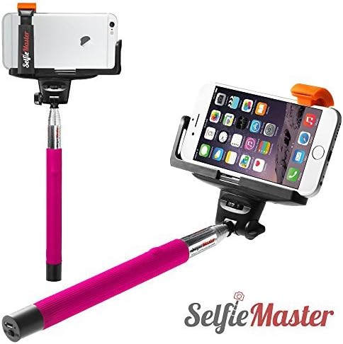 SelfieMaster SM-101 Bluetooth Selfie Stick (Pink)