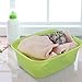 Fiazony 14-Quart Gray Plastic Wash Tub/Dish Pan Basin, Set of 4