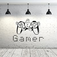 Gamer Wall Decal Vinyl Sticker Decals Game Controllers Gaming Video Game Boy Room Decor Bedroom Men Gift Nursery Dorm Gamer Gifts Decor ZX11
