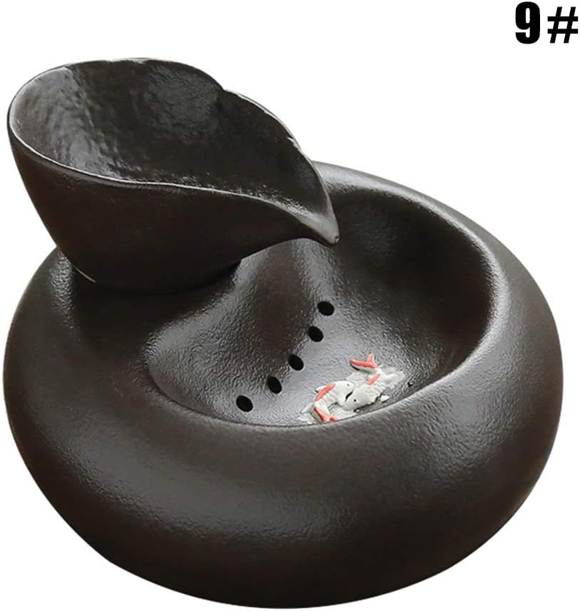 Sortim Cat Ceramic Water Fountain Automatic Pet Drinking Fountain Quiet Electric Water Dispenser