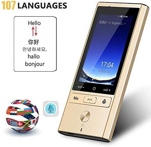 OOOUSE Smart Language Translator Offline, Support 107 Languages 2-Way Instant, 9 Languages Offline Translation, 4G WiFi Mobile Hotspot Connection, Photo Taking and Recording Translation Function