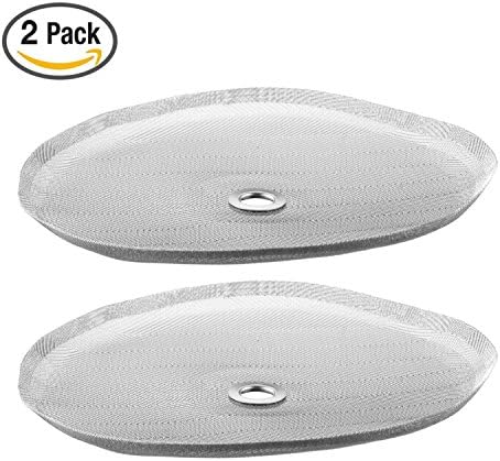 4" French Coffee Press Replacement Filter Screen by Yitee - Best Universal 8-Cup (1000ml) Stainless Steel Reusable & Easy Wash Filter (2 Pack)