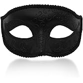 Ralleyfun Masquerade Mask for Men Couple Venetian Mask for Halloween Mardi Gras Costume Party Prom Ball