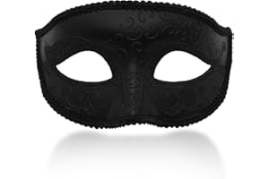 RALLEYFUN Masquerade Mask for Men Couple Venetian Mask for Halloween Mardi Gras Costume Party Prom Ball