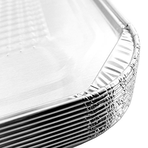 Pactogo Aluminum Foil Oven Liner Sheet Pan 20/Pk 18" x 15" Disposable