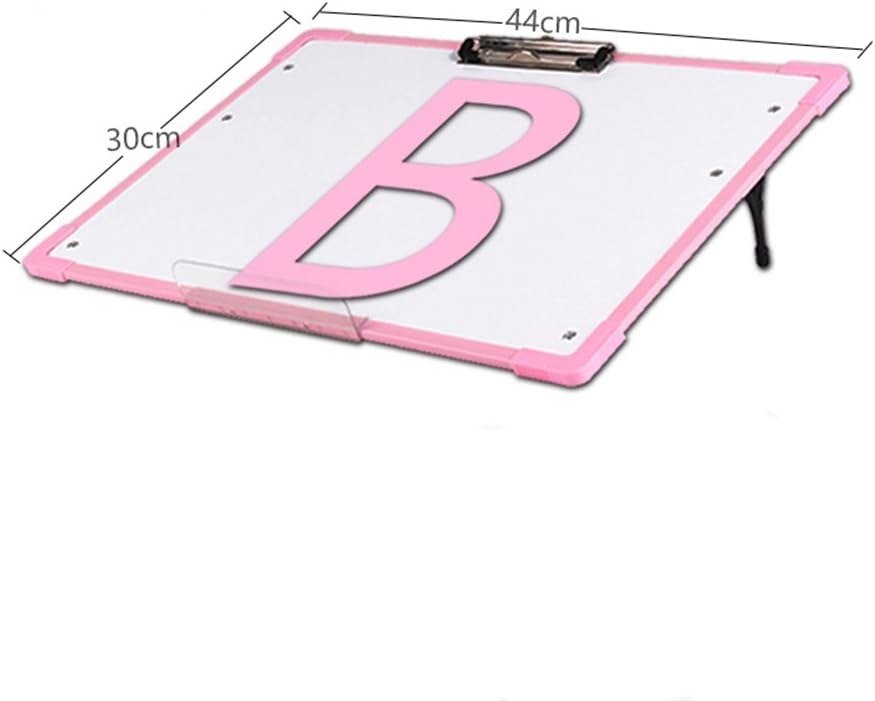 QFFL Easel Children Magnetic Blackboard Baby Learning To Draw Tablet Baby Toy Carriage Whiteboard Sketchpad (Color : PINK)