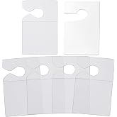 PUSNMI Clear Parking Permit Holder, Car Vertical Parking Lot Pass Rear View Mirror Hanger Vehicle Parking Pass Hang Tag Holder for Car Passes, Permits - 5PCS+1PCS Hang Tag