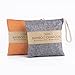 Kidcia Activated Charcoal Odor Absorber & Air Filter Purifier - Natural Bamboo Charcoal Activated Carbon Bag - Pack of 2 (2 x 200g) - Orange/Grey