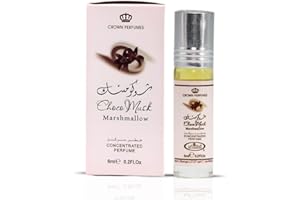Al-Rehab Choco Musk Marshmallow Perfume Oil Roll-On - 6ml (0.2 oz) | Gourmand Fragrance with Strawberry, Marshmallow & Cocoa 