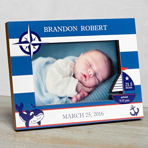 Personalized Baby Picture Frame, Baby Boy Picture Frame, New Baby Boy