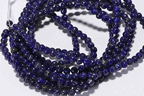 Jewel Beads Natural Beautiful Jewellery Lapis Lazuli 4 mm Royal Blue Natural Lapis Lazuli Jewelry Making Supplies 6" Strand.Code:- JJBB-18058