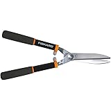 Fiskars 9191 Power Lever 8-Inch Hedge Shears With Soft Grip Handle