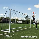 QuickPlay PRO Match-Fold Portable Soccer Goal Range with Carry Bag [Single Goal] Quick setup folding soccer goal for clubs, coaches & the best home soccer goal on the market