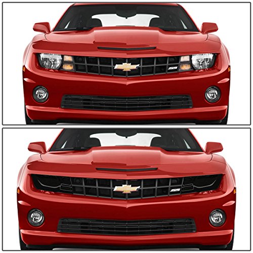 Chevy Camaro 5th Gen 2pc ABS Plastic GT Style Headlight Covers (Smoked