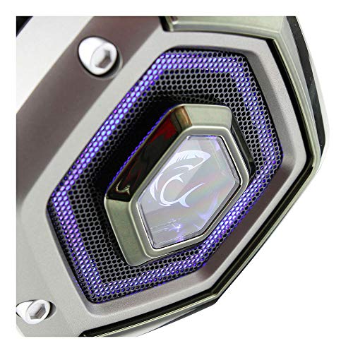 White-Shark-Lion-Auriculares-Gaming-Pc-con-Microfono-Iluminacion-LED-50mm-Diadema-USB