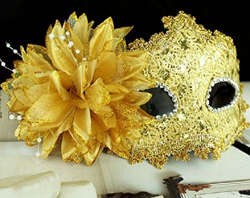 Top Estore Fashion Fancy Dress Masks Half-face Mask Princess Masquerade Party Masks (Gold)