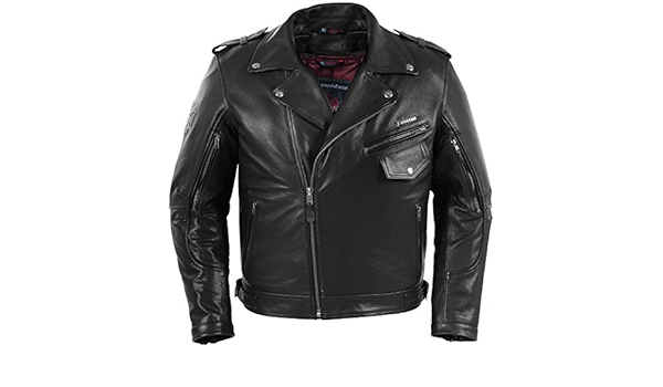 Amazon Com Pokerun Outlaw 2 0 Mens Leather Jacket Medium Automotive