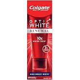Colgate Optic White Renewal Teeth Whitening Toothpaste, High Impact White, 3 oz Tube