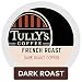 Tully's Coffee, French Roast, Single-Serve Keurig K-Cup Pods, Dark Roast Coffee, 72 Count (3 Boxes of 24 Pods)
