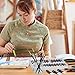 Watercolor Paint Set With 24 Premium Watercolor Paint Tubes And 5 Brushes - The Perfect Painting Kit for Adults, Beginners, Students Or Professional Artists