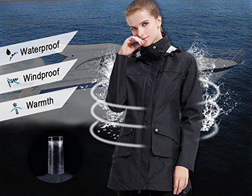 image for Diamond Candy Womens Raincoats Waterproof Lightweight Rain Jacket Acti