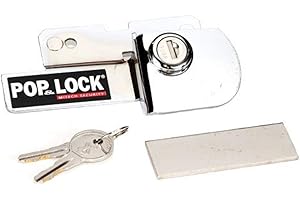Pop & Lock PL2500C Chrome Manual Tailgate Lock for Ford F150/F250/Explorer Sport Trac (Works Without Factory Lock)