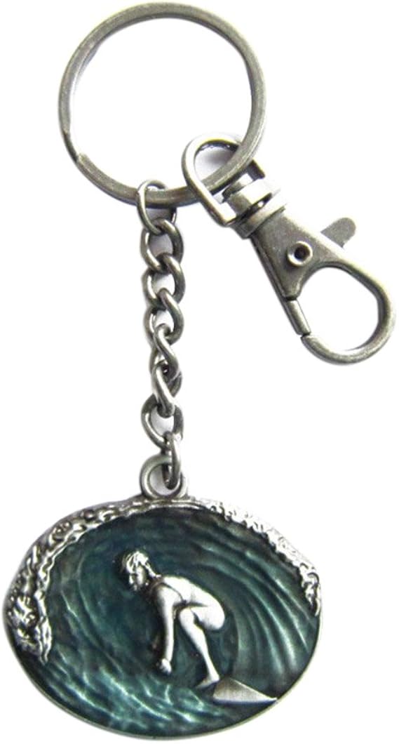 Surfing I Keyring Keychain Amazon.co.uk Clothing