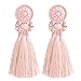 D EXCEED Colorful Tassel Earrings for Women Girls Bohemian Dangle Drop Earrings Fringe Tassle Dangling Earrings